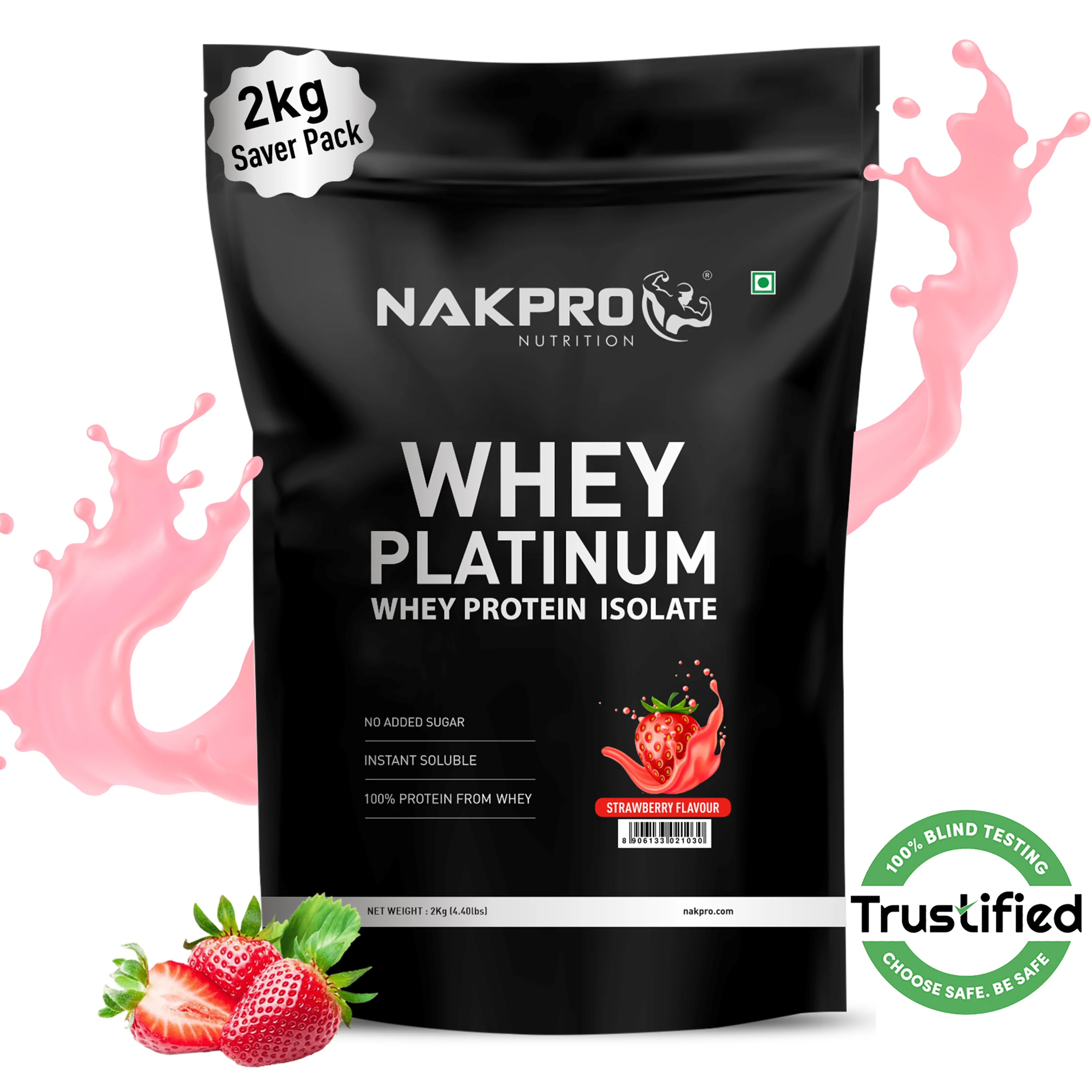 Nakpro Platinum Whey Protein Isolate | 82g Protein | Trustified Certified - Image 85