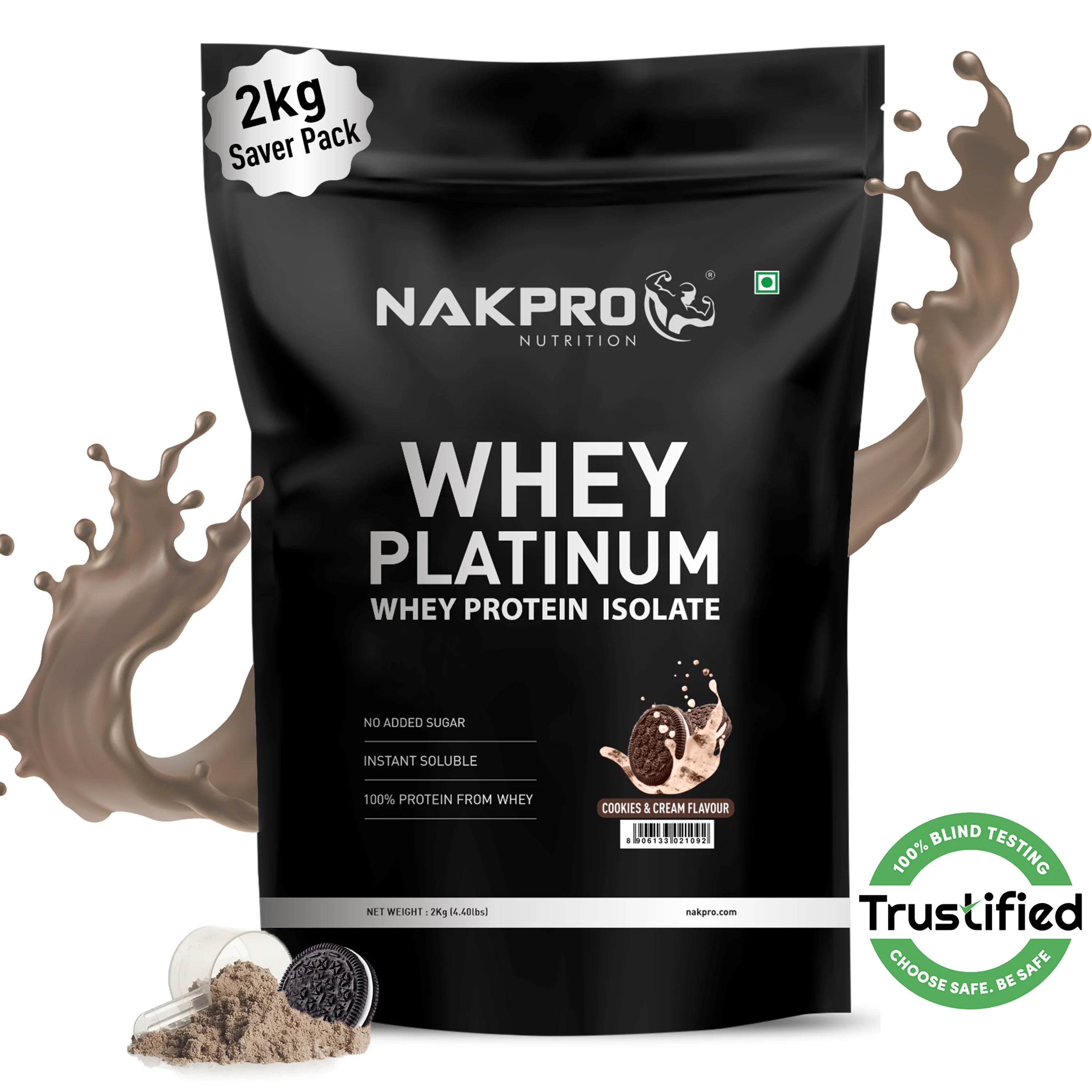 Nakpro Platinum Whey Protein Isolate | 82g Protein | Trustified Certified - Image 86