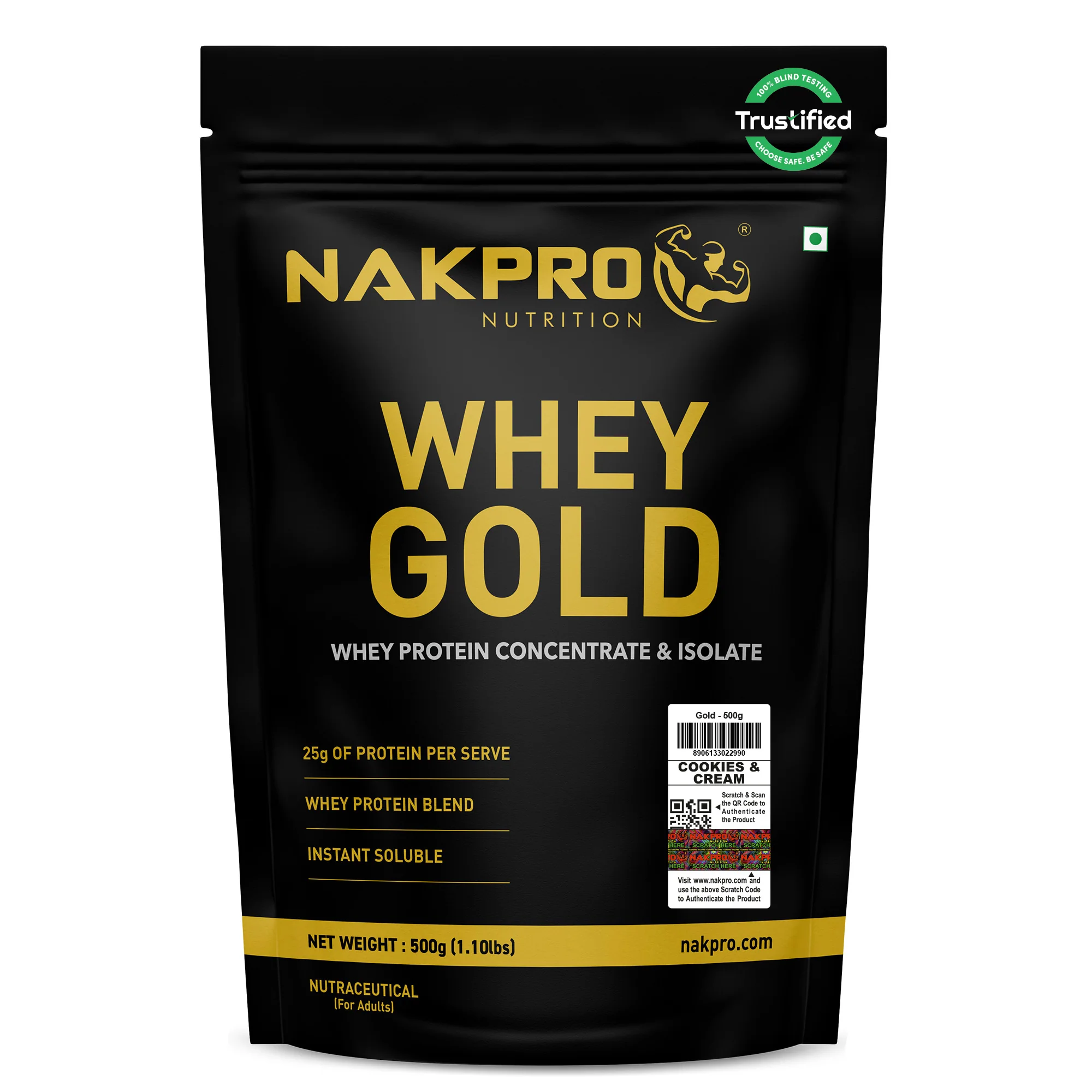 Nakpro Whey Gold Whey Protein Blend | 73g Protein | Whey Isolate & Concentrate Blend - Image 123
