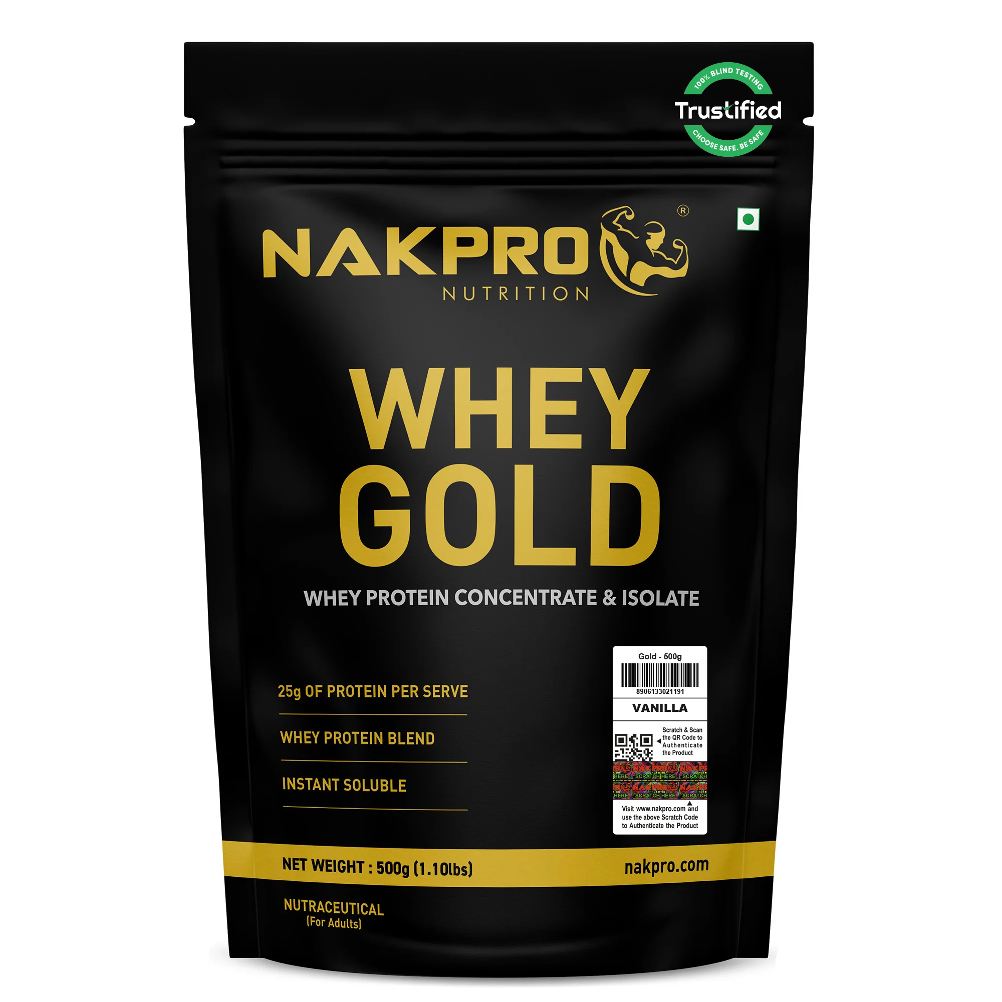 Nakpro Whey Gold Whey Protein Blend | 73g Protein | Whey Isolate & Concentrate Blend - Image 128