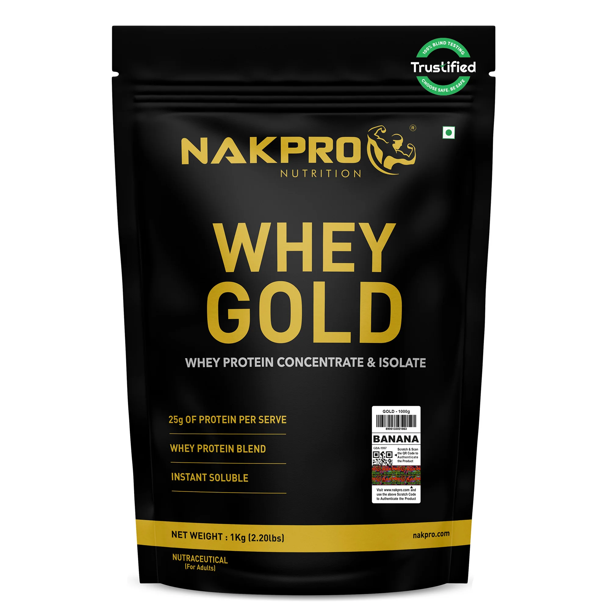 Nakpro Whey Gold Whey Protein Blend | 73g Protein | Whey Isolate & Concentrate Blend - Image 131