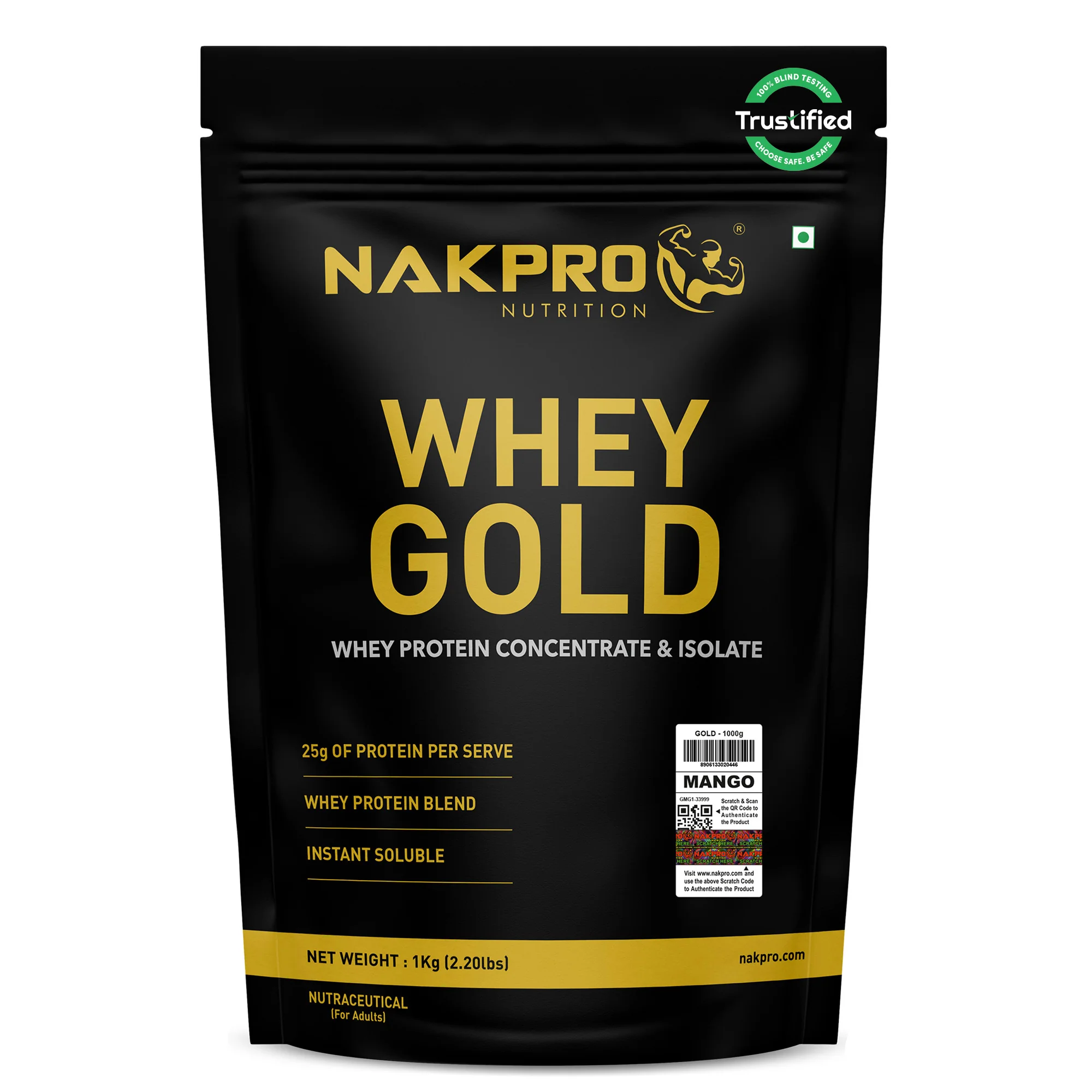 Nakpro Whey Gold Whey Protein Blend | 73g Protein | Whey Isolate & Concentrate Blend - Image 137
