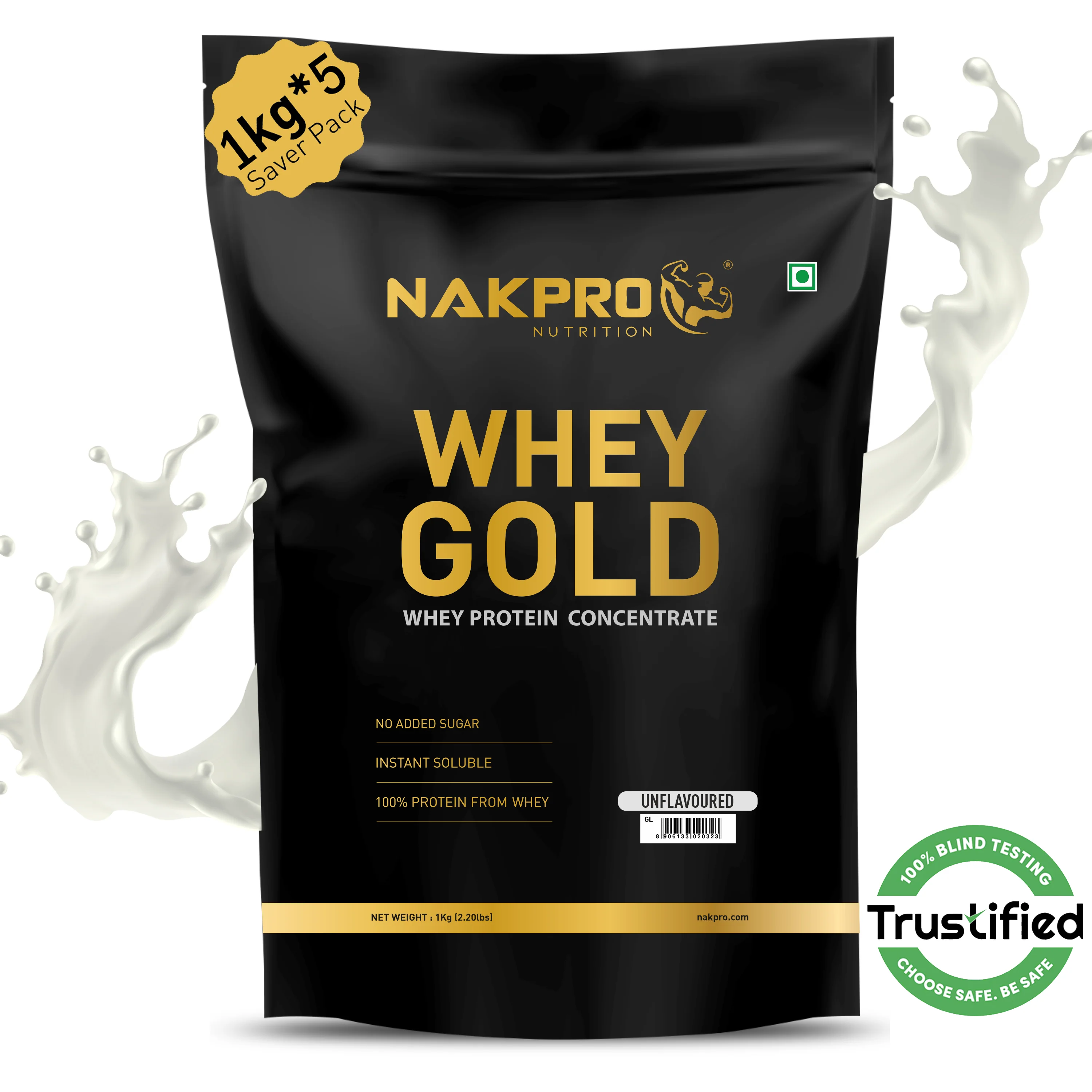 Nakpro Whey Gold Whey Protein Blend | 73g Protein | Whey Isolate & Concentrate Blend - Image 32