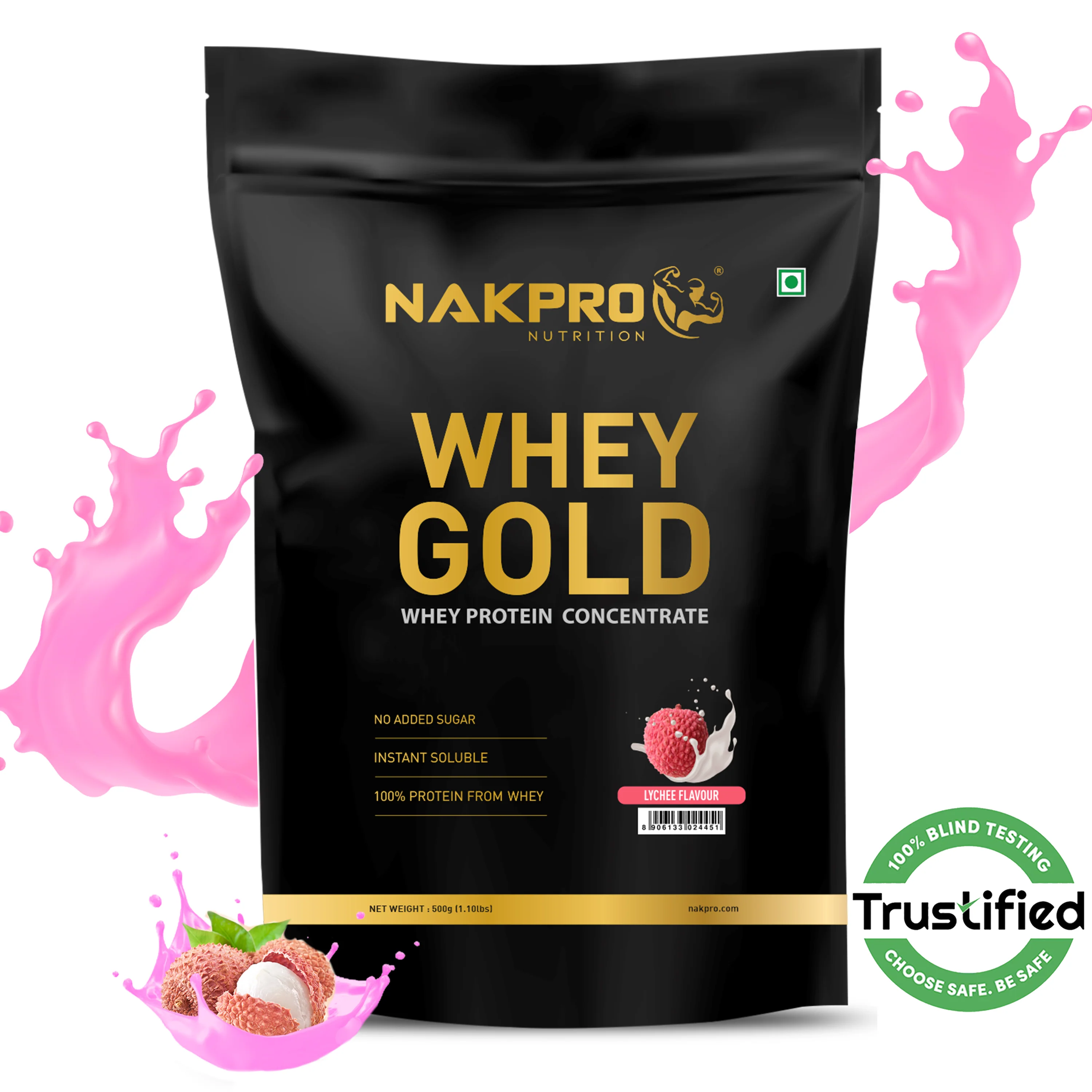 Nakpro Whey Gold Whey Protein Blend | 73g Protein | Whey Isolate & Concentrate Blend - Image 4