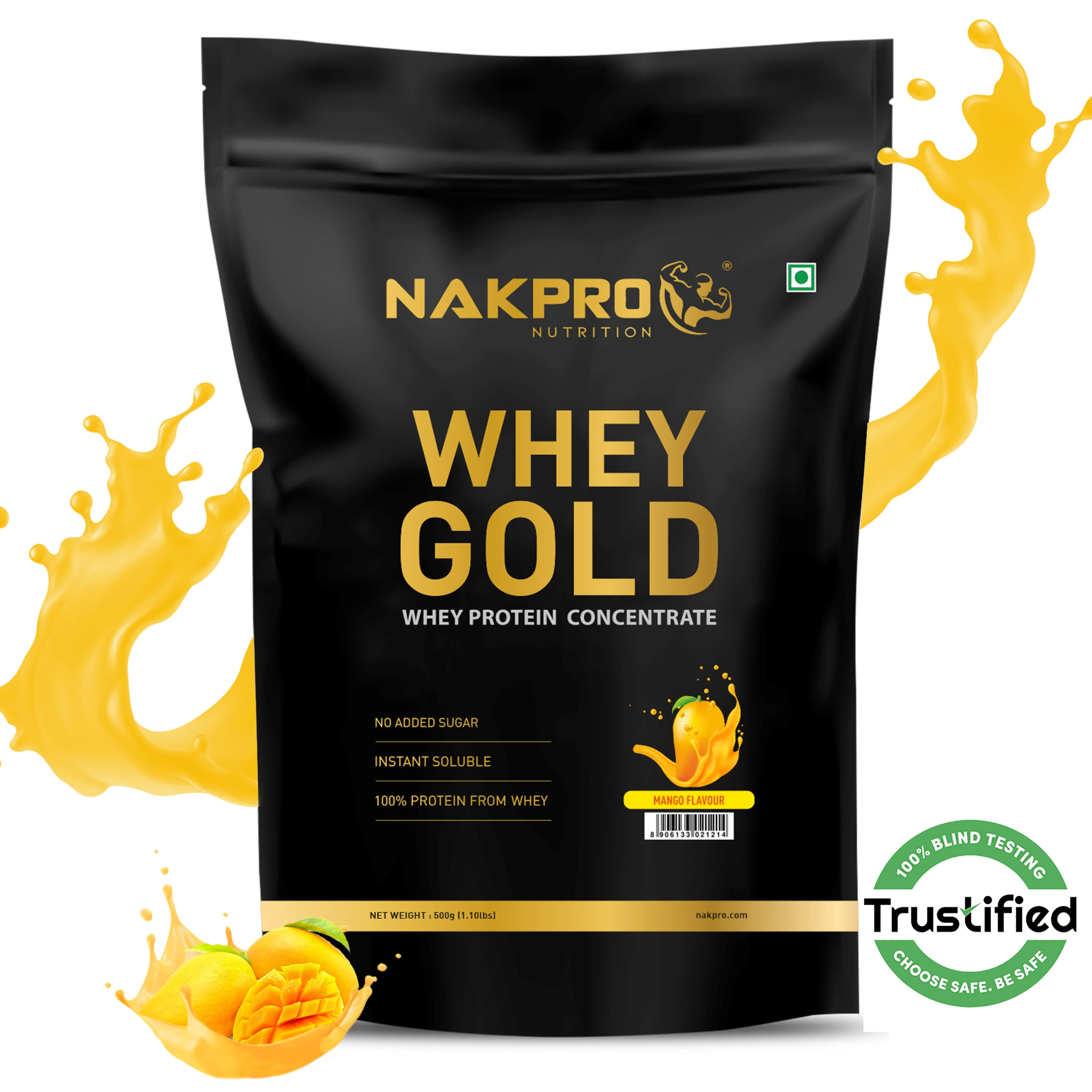 Nakpro Whey Gold Whey Protein Blend | 73g Protein | Whey Isolate & Concentrate Blend - Image 5