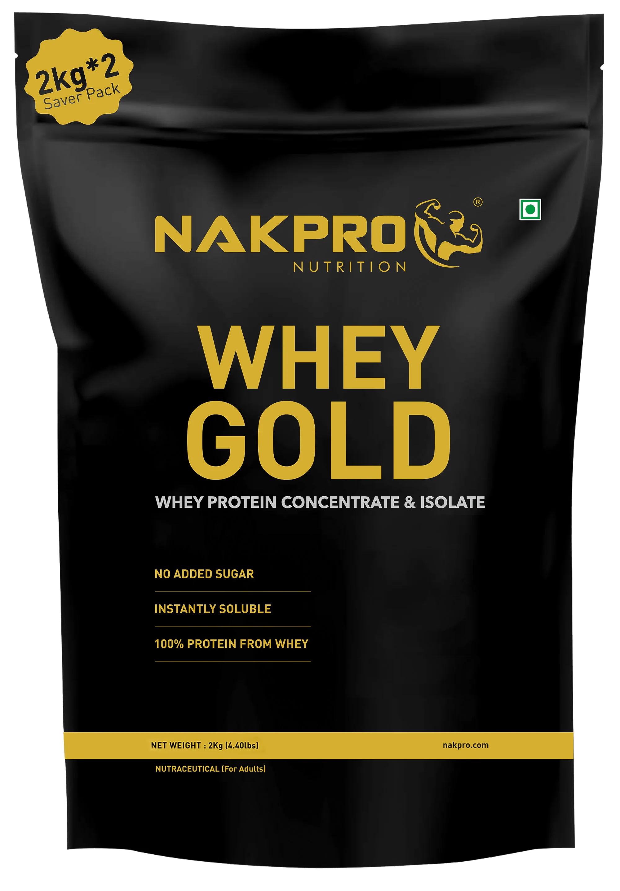 Nakpro Whey Gold Whey Protein Blend | 73g Protein | Whey Isolate & Concentrate Blend - Image 72
