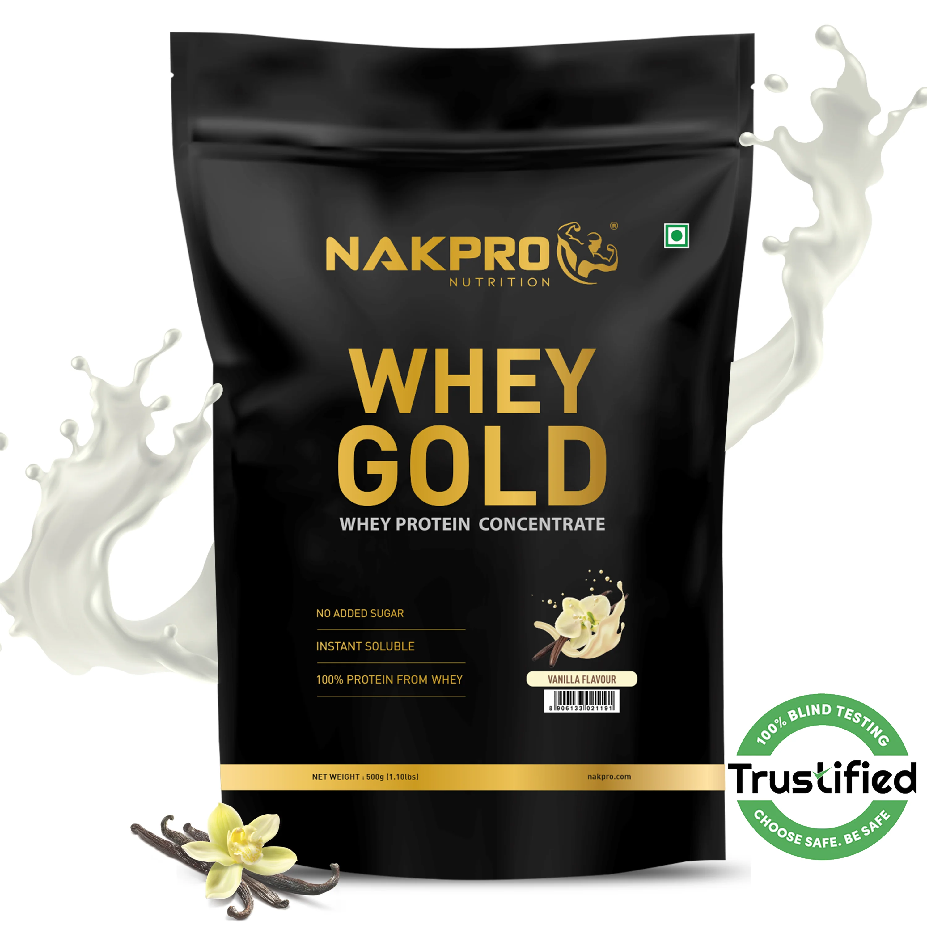 Nakpro Whey Gold Whey Protein Blend | 73g Protein | Whey Isolate & Concentrate Blend - Image 8