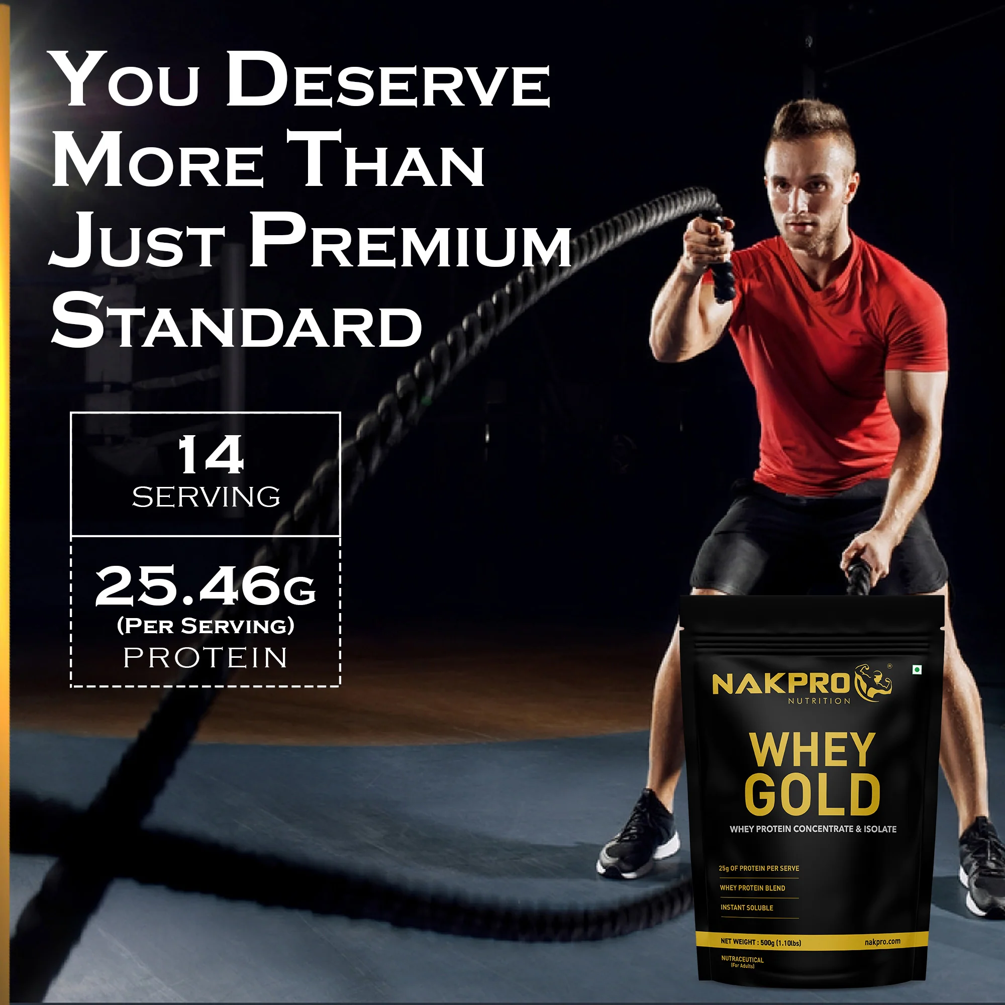 Nakpro Whey Gold Whey Protein Blend | 73g Protein | Whey Isolate & Concentrate Blend - Image 90