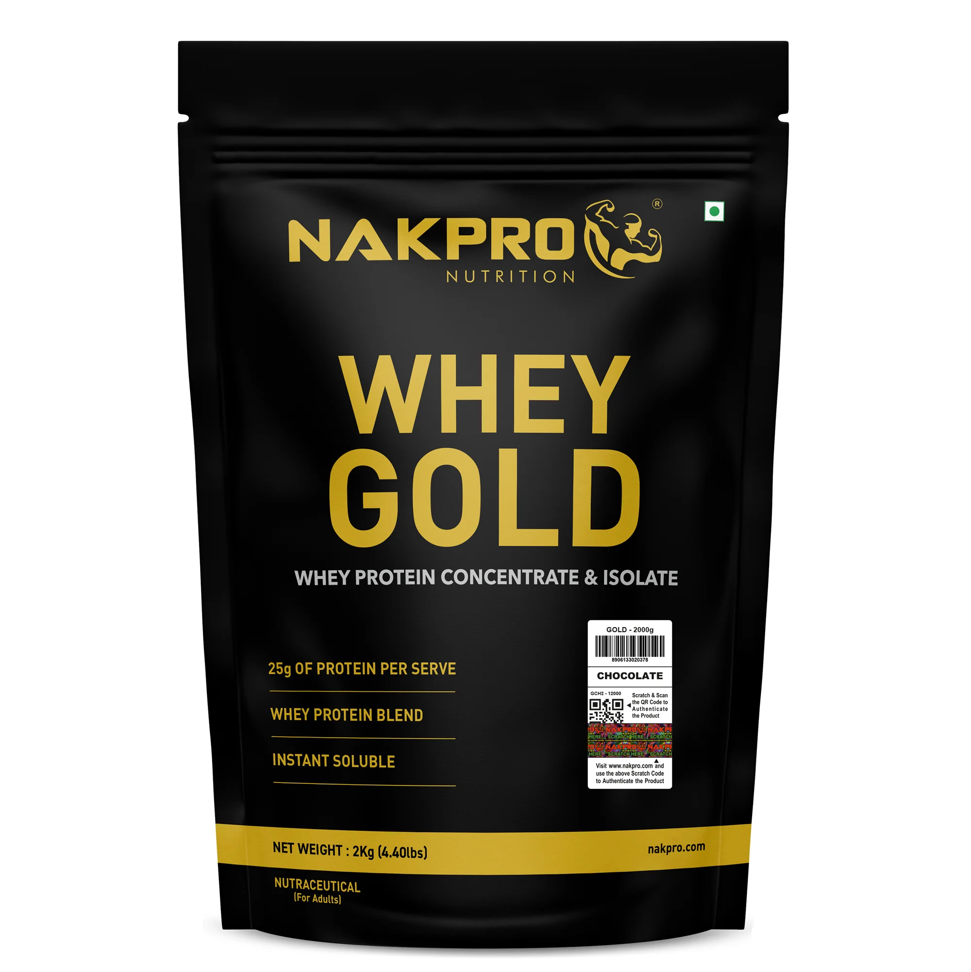 Nakpro Whey Gold Whey Protein Blend | 73g Protein | Whey Isolate & Concentrate Blend - Image 93