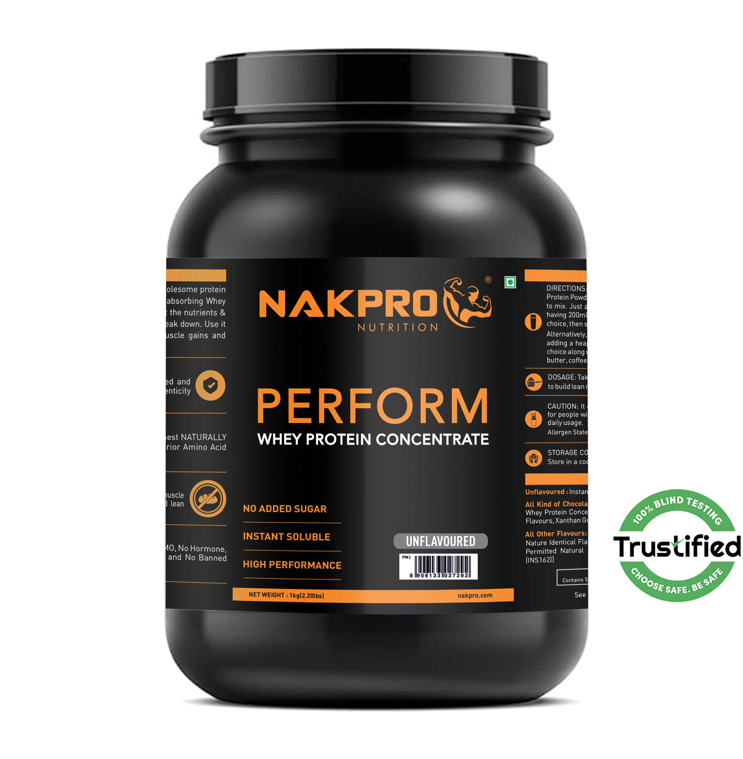 Nakpro Perform Whey Protein Concentrate | 65g Protein | Trustified Certified - Image 11