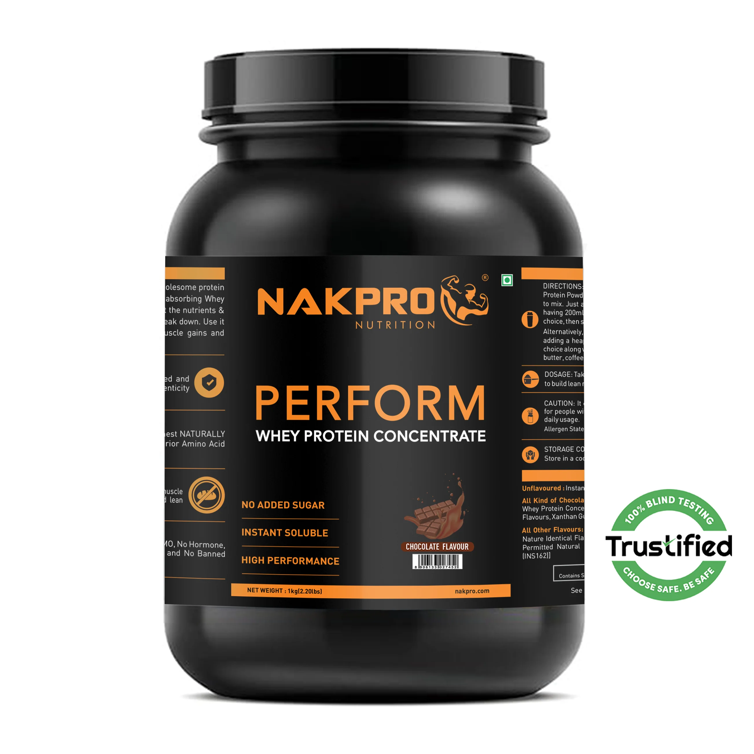 Nakpro Perform Whey Protein Concentrate | 65g Protein | Trustified Certified - Image 12