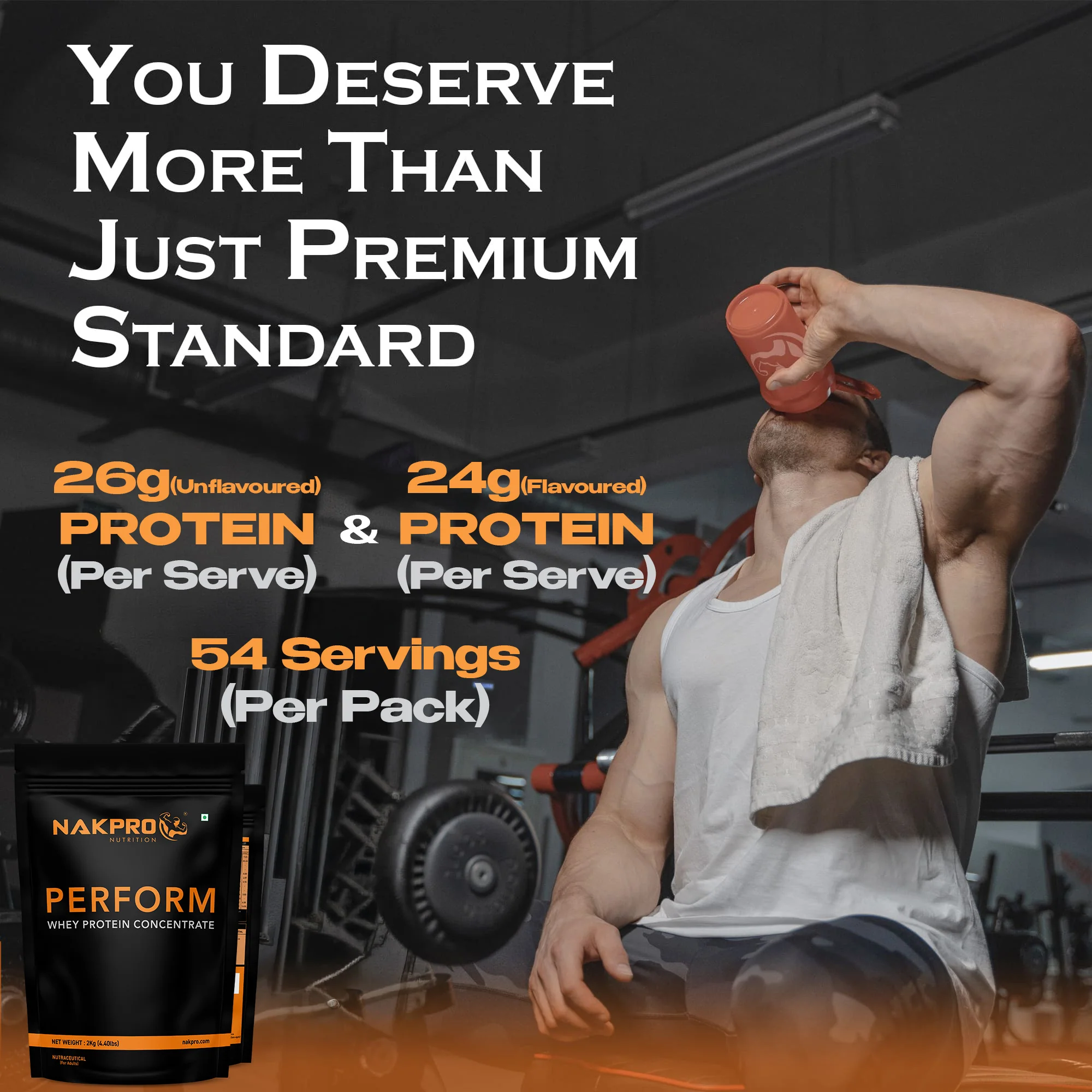 Nakpro Perform Whey Protein Concentrate | 65g Protein | Trustified Certified - Image 70