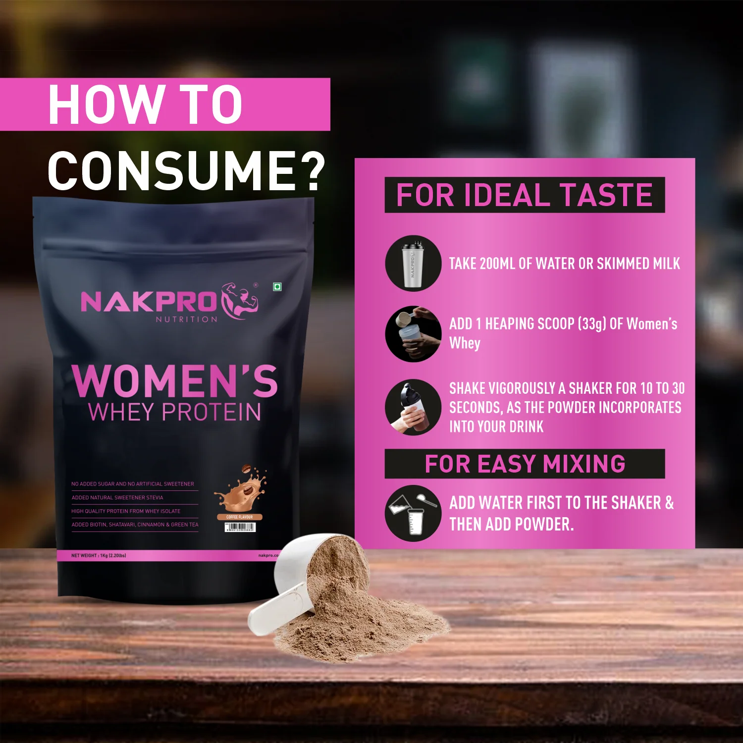 Nakpro Women’s Whey Protein Isolate | 75g Protein | With Biotin & Herbal Extracts - Image 12