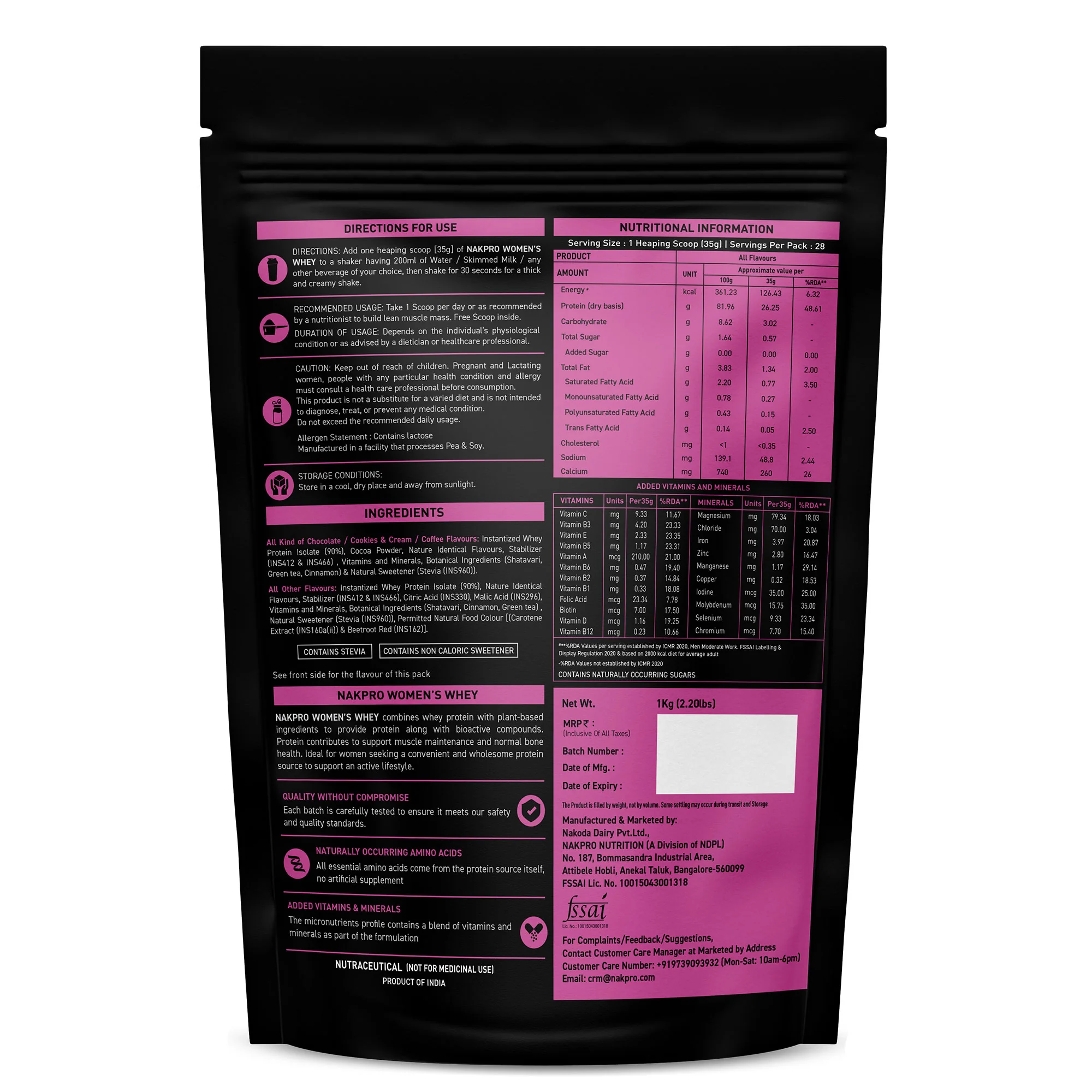 Nakpro Women’s Whey Protein Isolate | 75g Protein | With Biotin & Herbal Extracts - Image 44