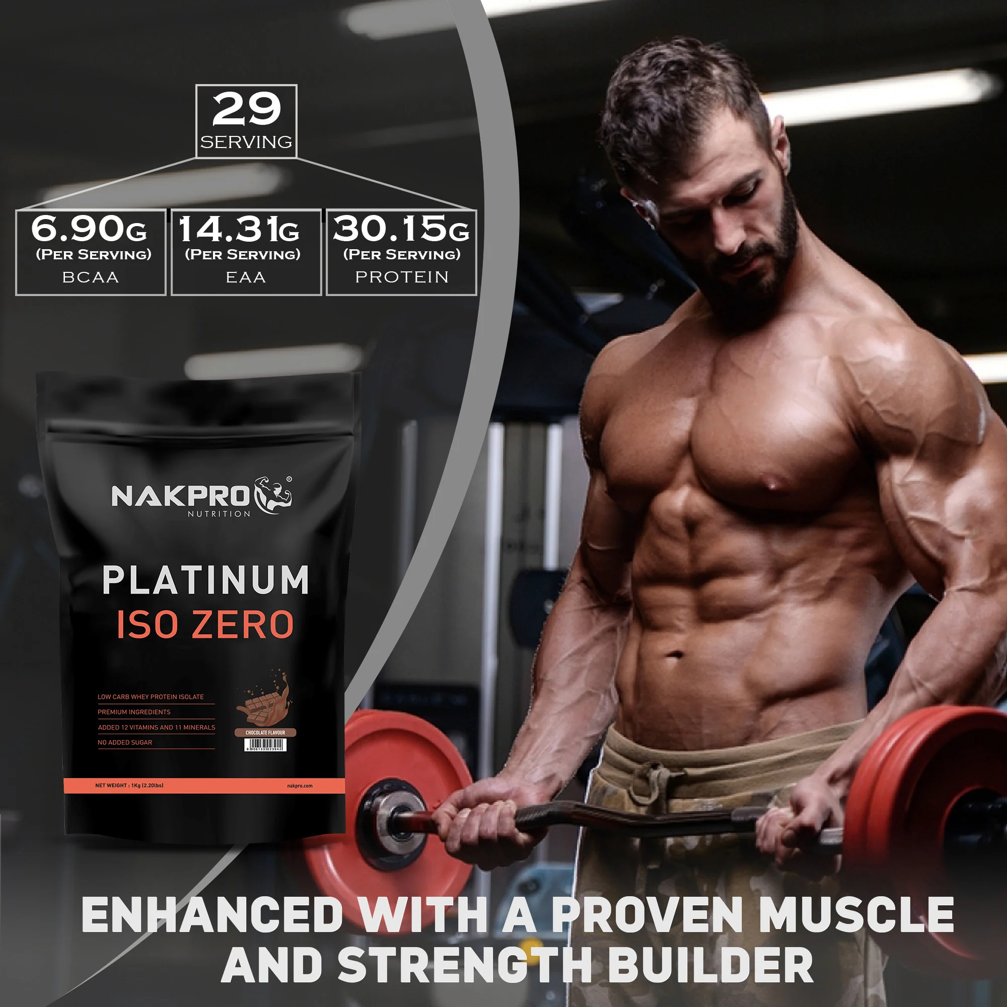Nakpro Platinum ISO Zero Whey Protein Isolate | 89g Protein - Image 12