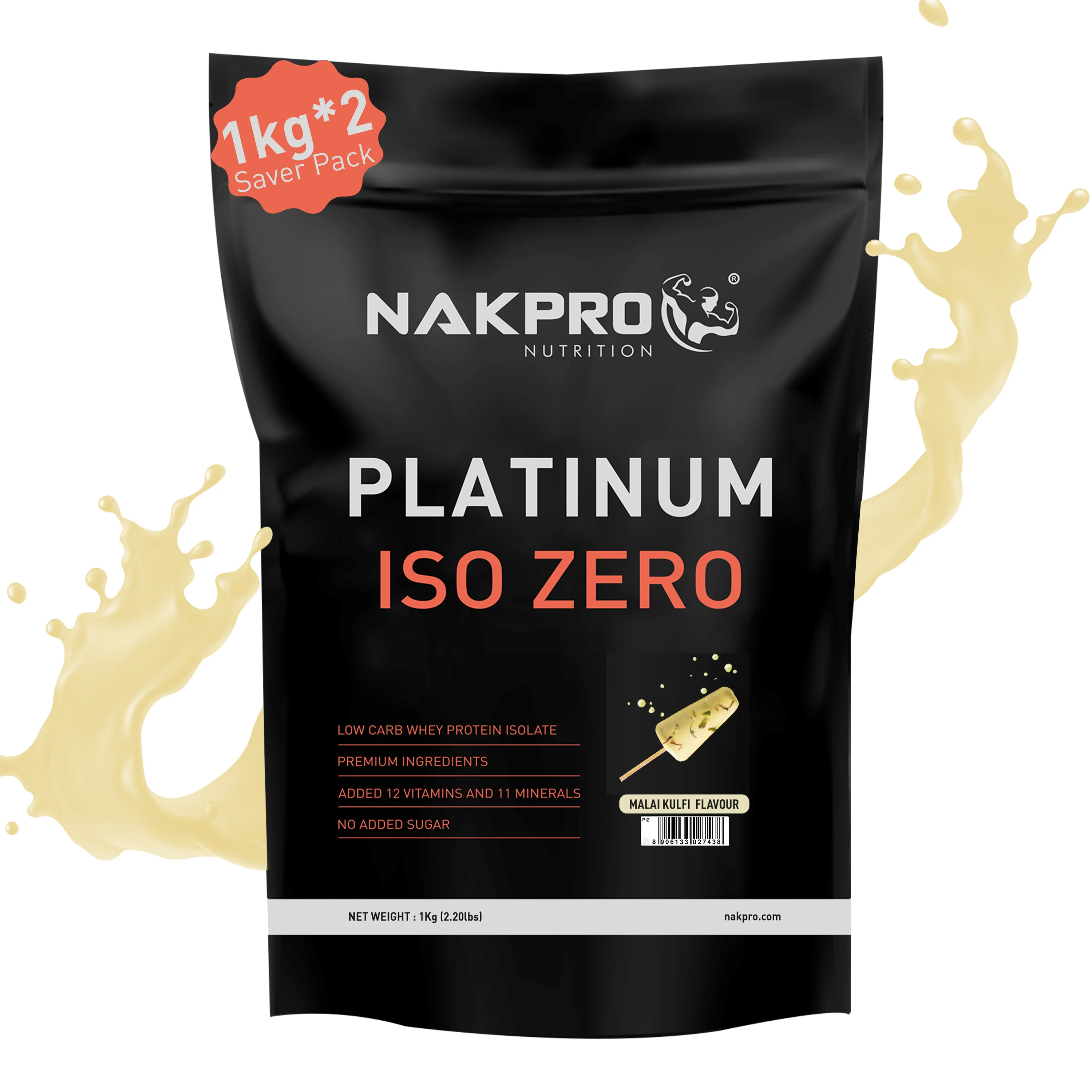 Nakpro Platinum ISO Zero Whey Protein Isolate | 89g Protein - Image 26