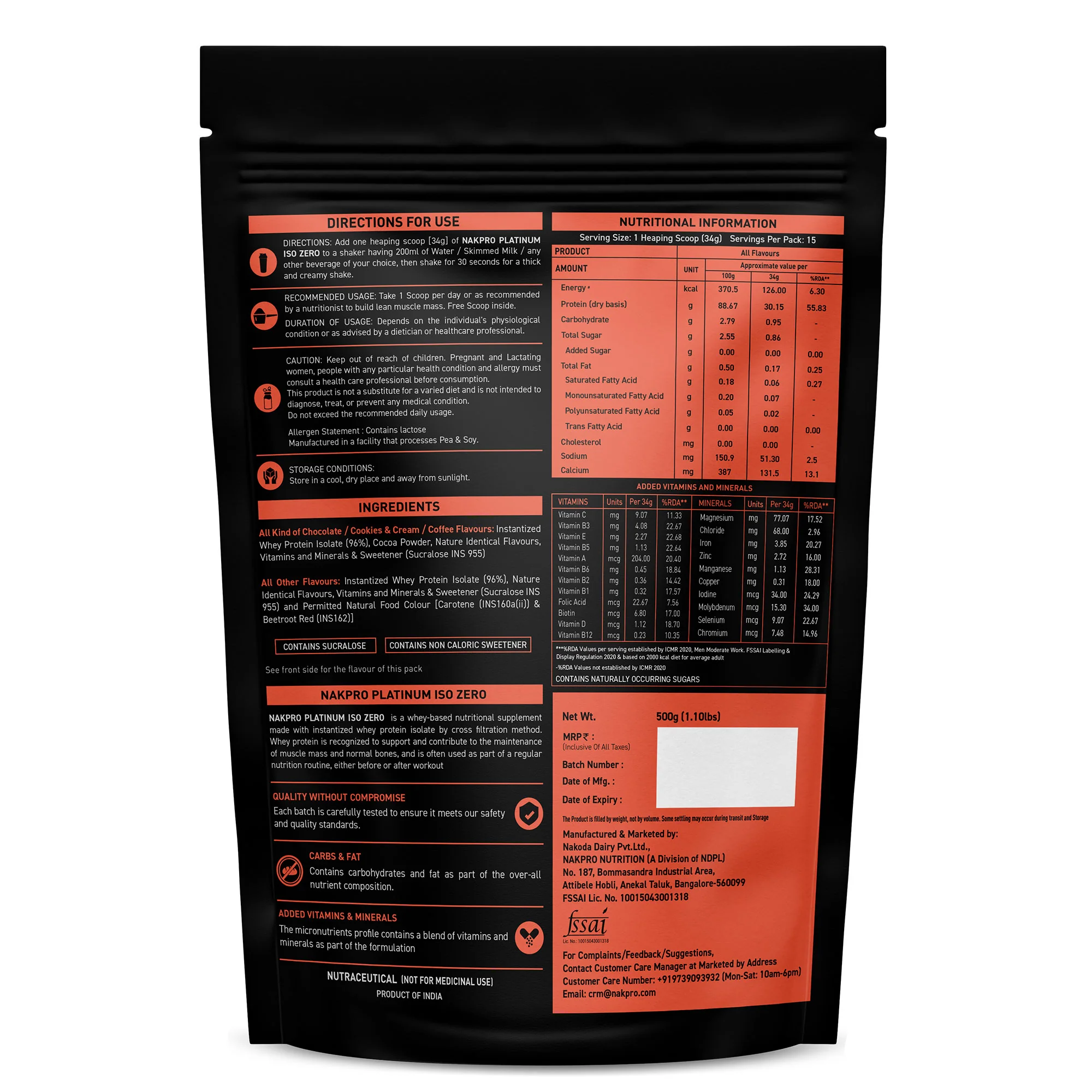 Nakpro Platinum ISO Zero Whey Protein Isolate | 89g Protein - Image 47