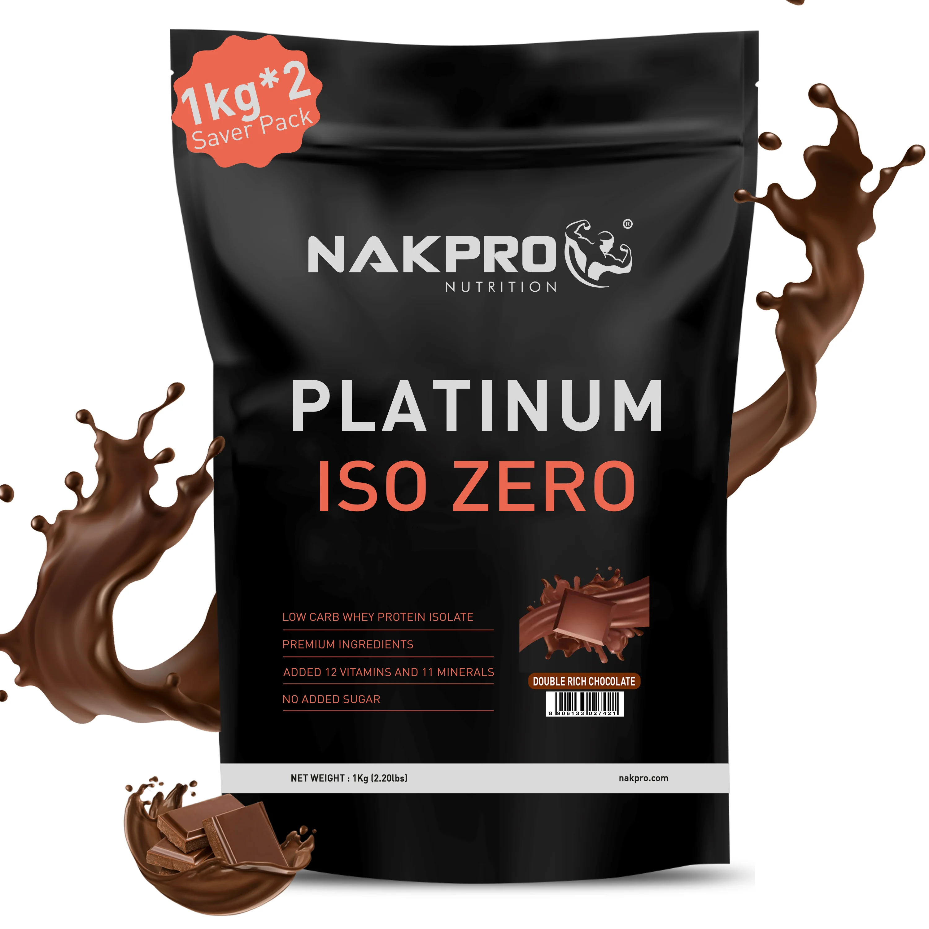 Nakpro Platinum ISO Zero Whey Protein Isolate | 89g Protein - Image 6