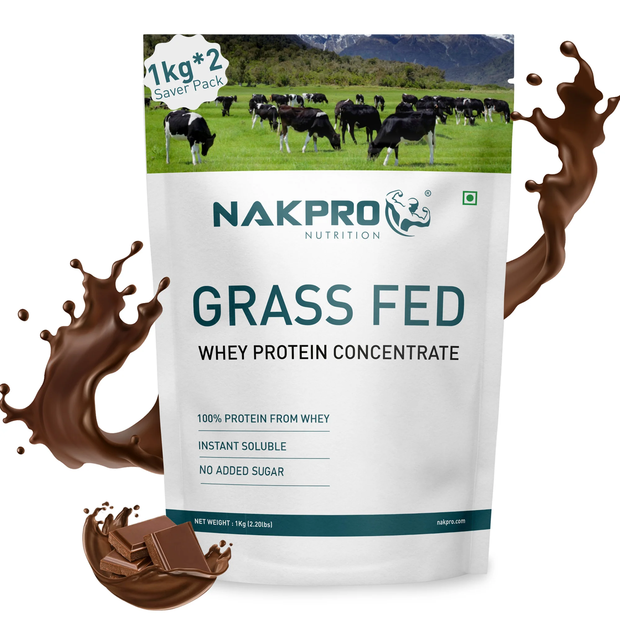 Nakpro Grass Fed Raw Whey Protein Concentrate | 80g Protein | Clean Unflavored Whey Protein - Image 5