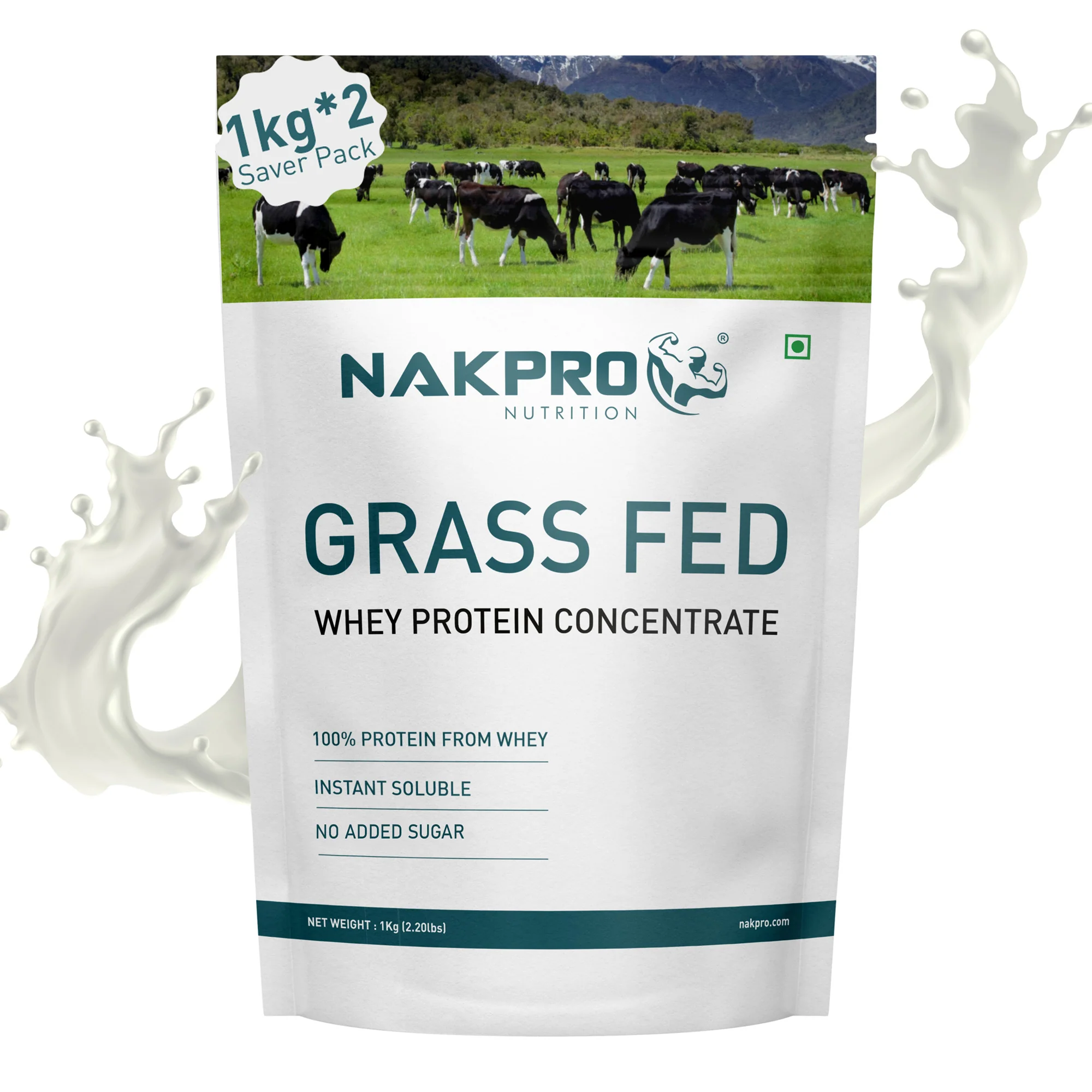 Nakpro Grass Fed Raw Whey Protein Concentrate | 80g Protein | Clean Unflavored Whey Protein - Image 6