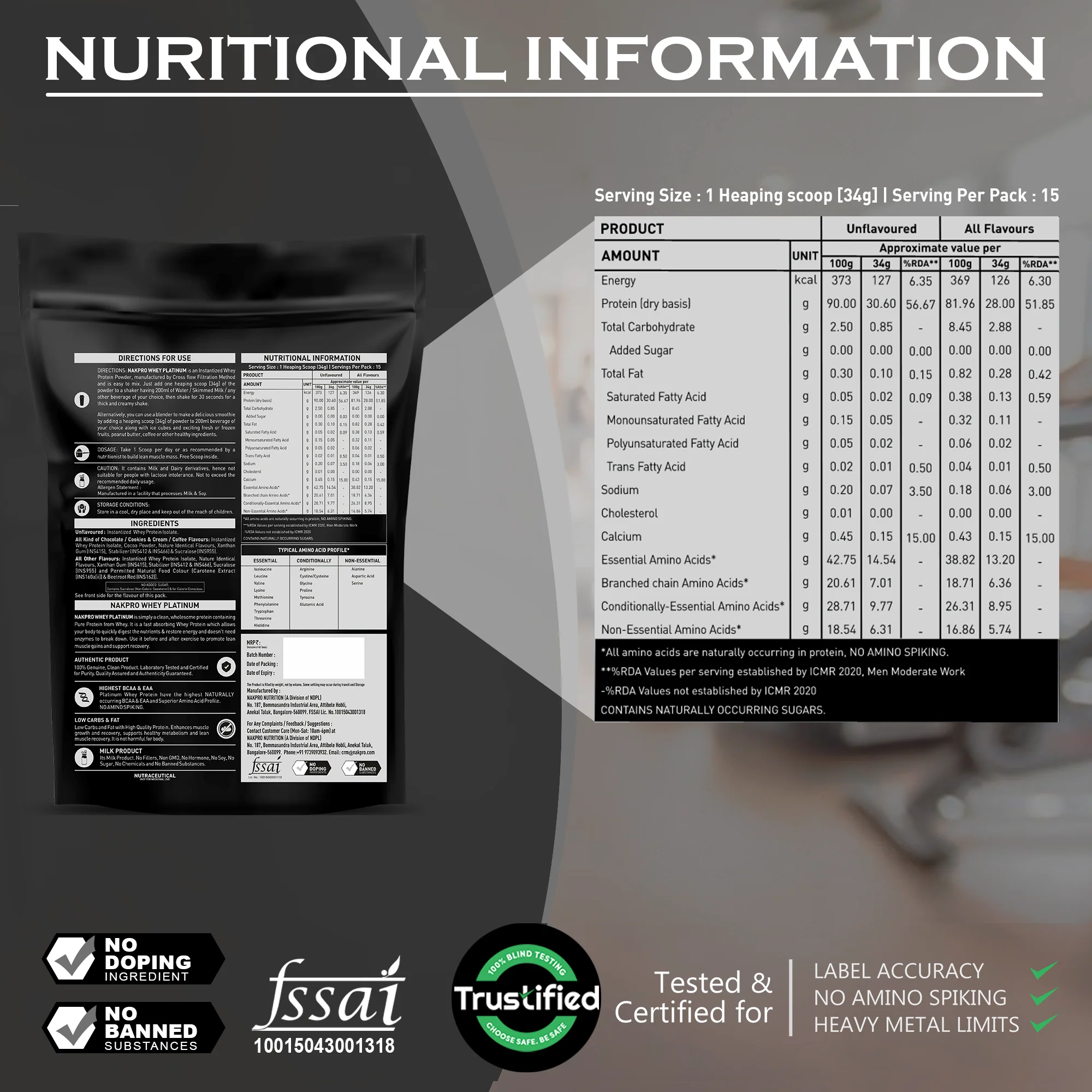 Nakpro Platinum Whey Protein Isolate | 82g Protein | Trustified Certified - Image 140