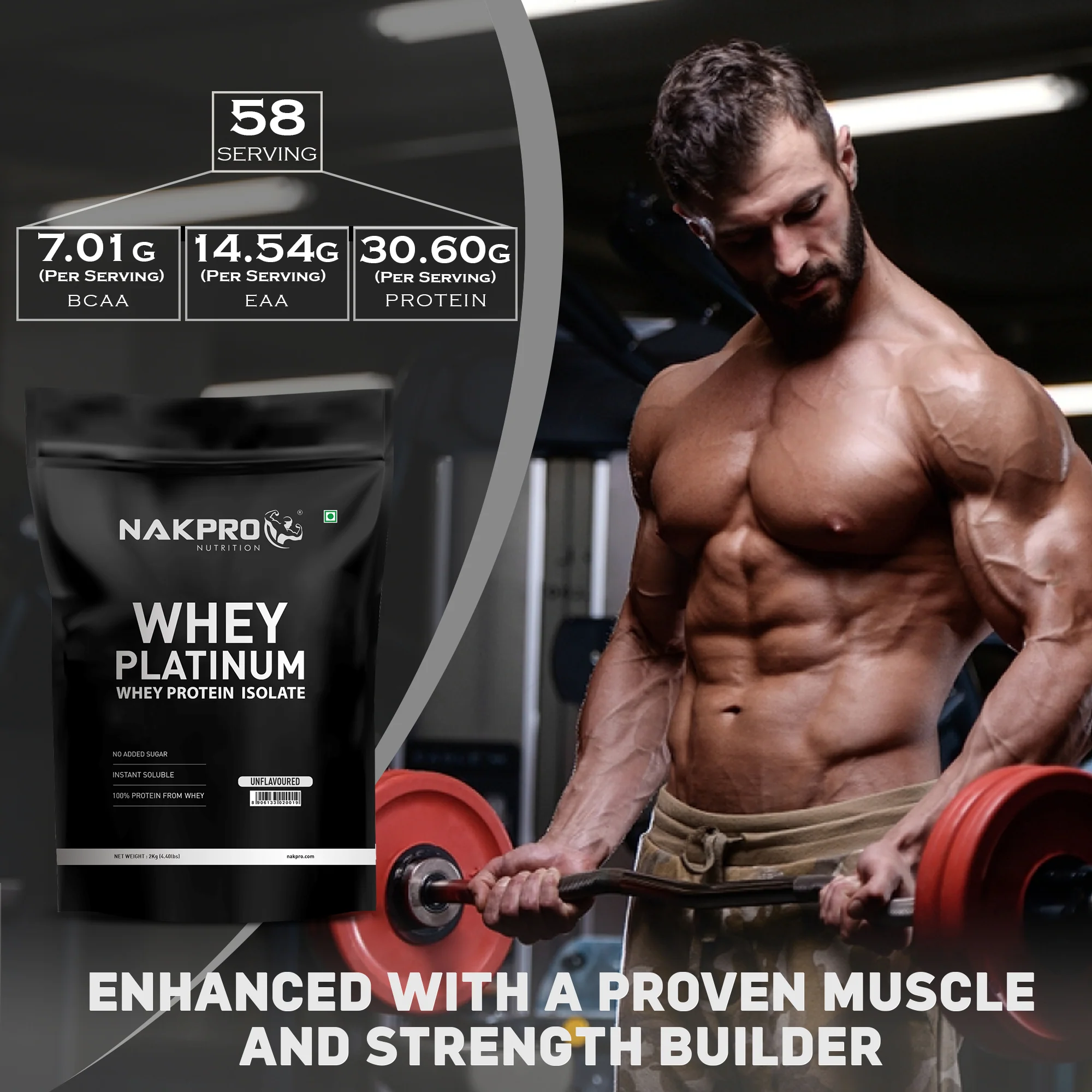 Nakpro Platinum Whey Protein Isolate | 82g Protein | Trustified Certified - Image 150