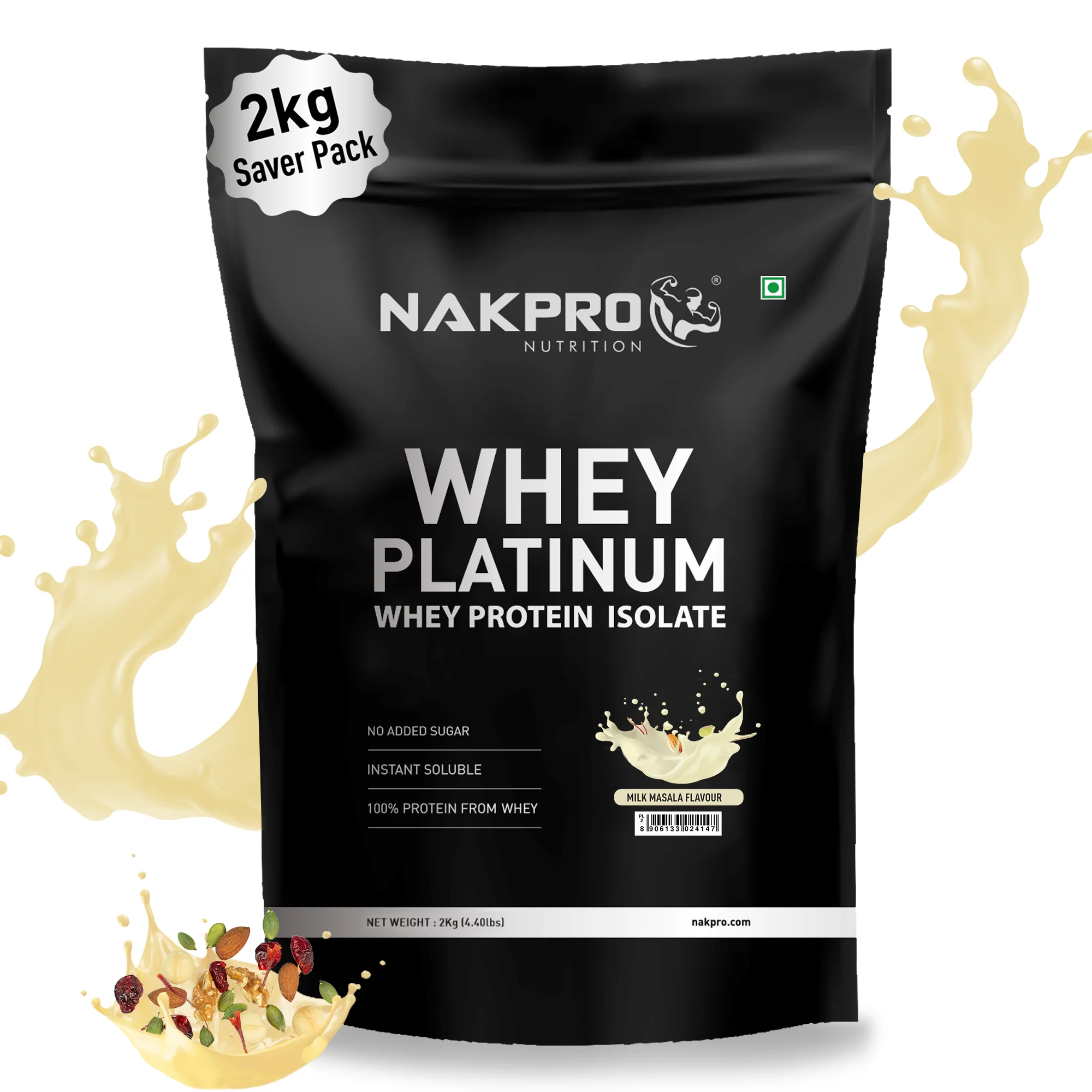 Nakpro Platinum Whey Protein Isolate | 82g Protein | Trustified Certified - Image 30