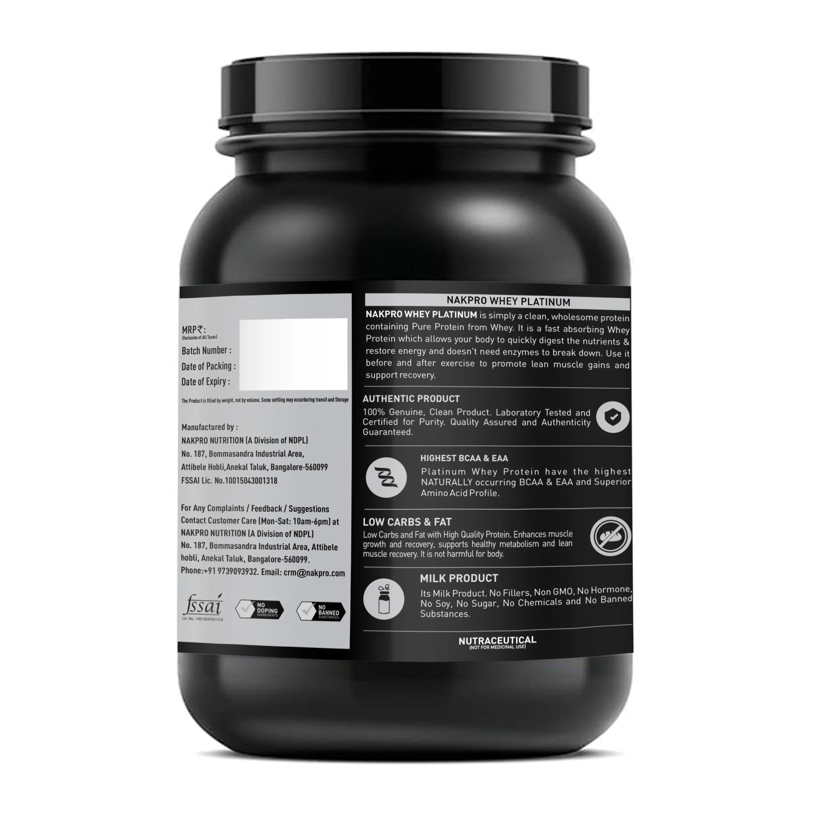 Nakpro Platinum Whey Protein Isolate | 82g Protein | Trustified Certified - Image 60