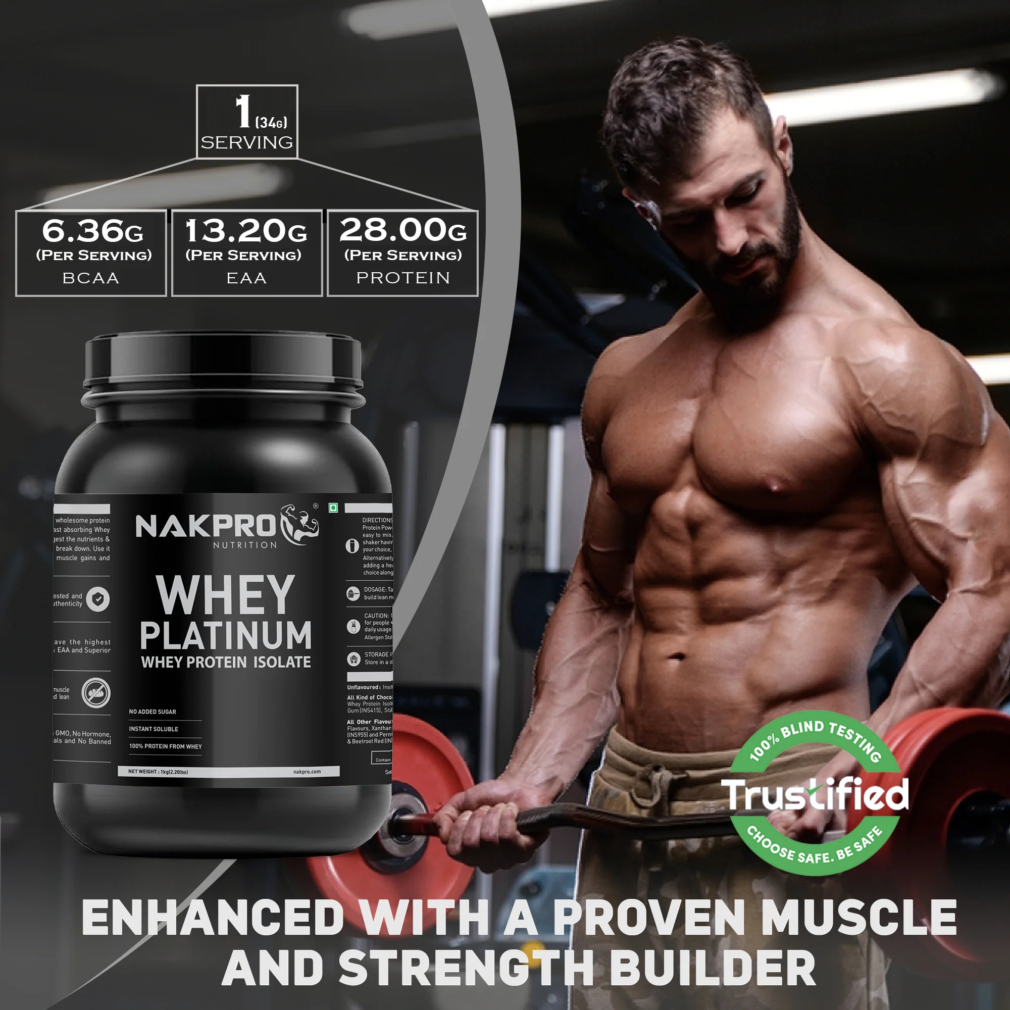 Nakpro Platinum Raw Whey Protein Isolate | 90g Protein | Clean Unflavored Whey Protein | Trustified Certified - Image 49