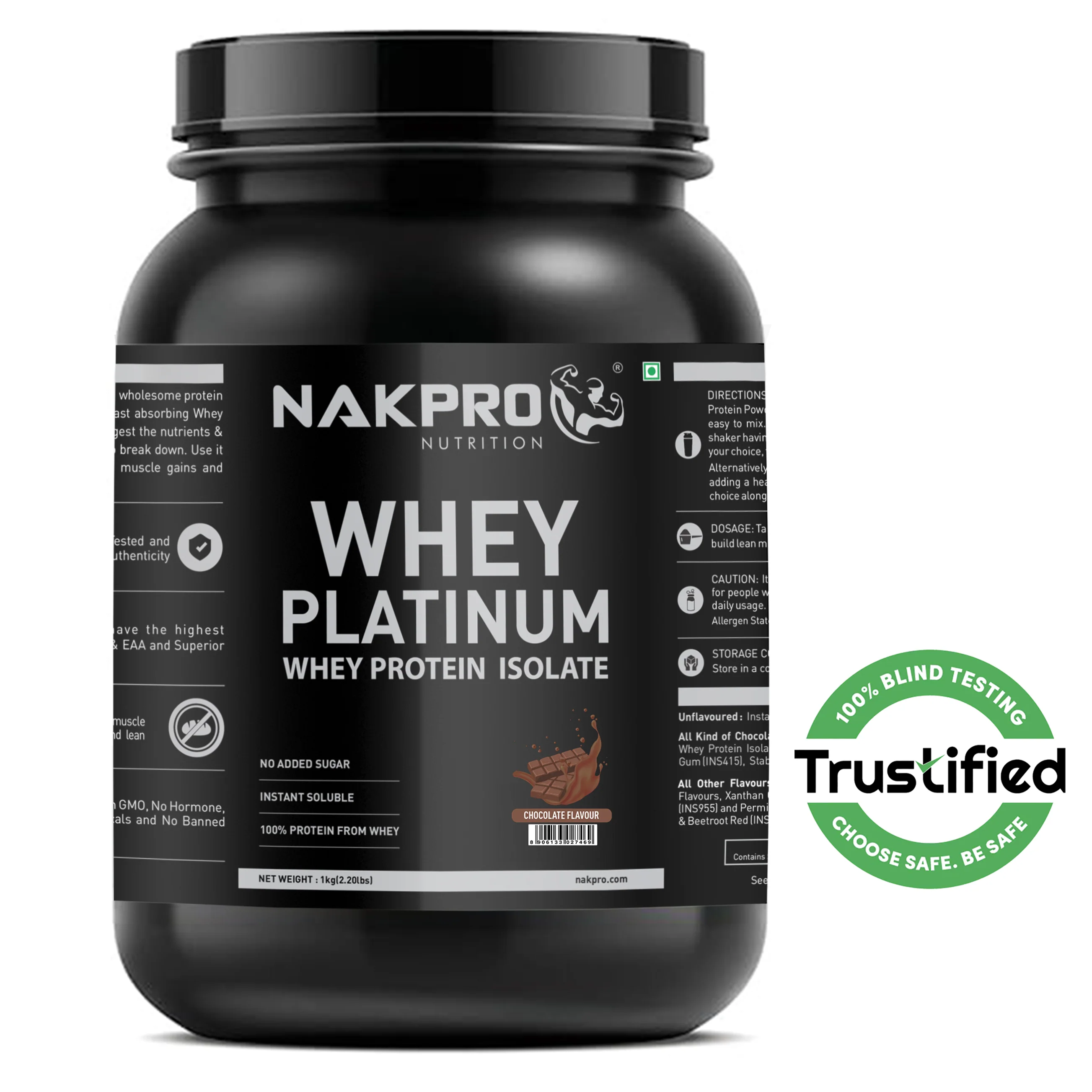 Nakpro Platinum Whey Protein Isolate | 82g Protein | Trustified Certified - Image 89