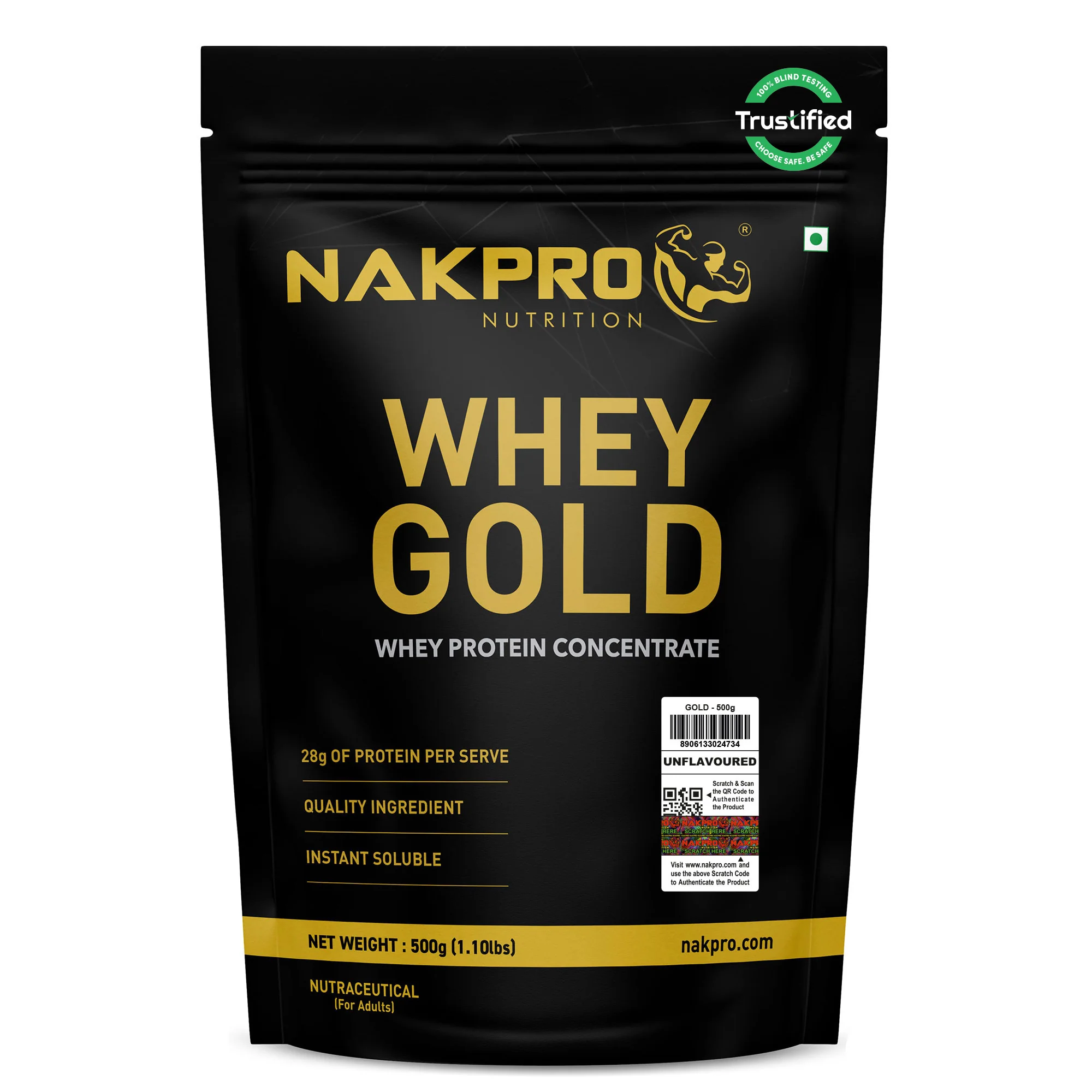 Nakpro Whey Gold Protein Concentrate | 80g Protein | Clean Unflavored Whey Protein | Trustified Certified - Image 42