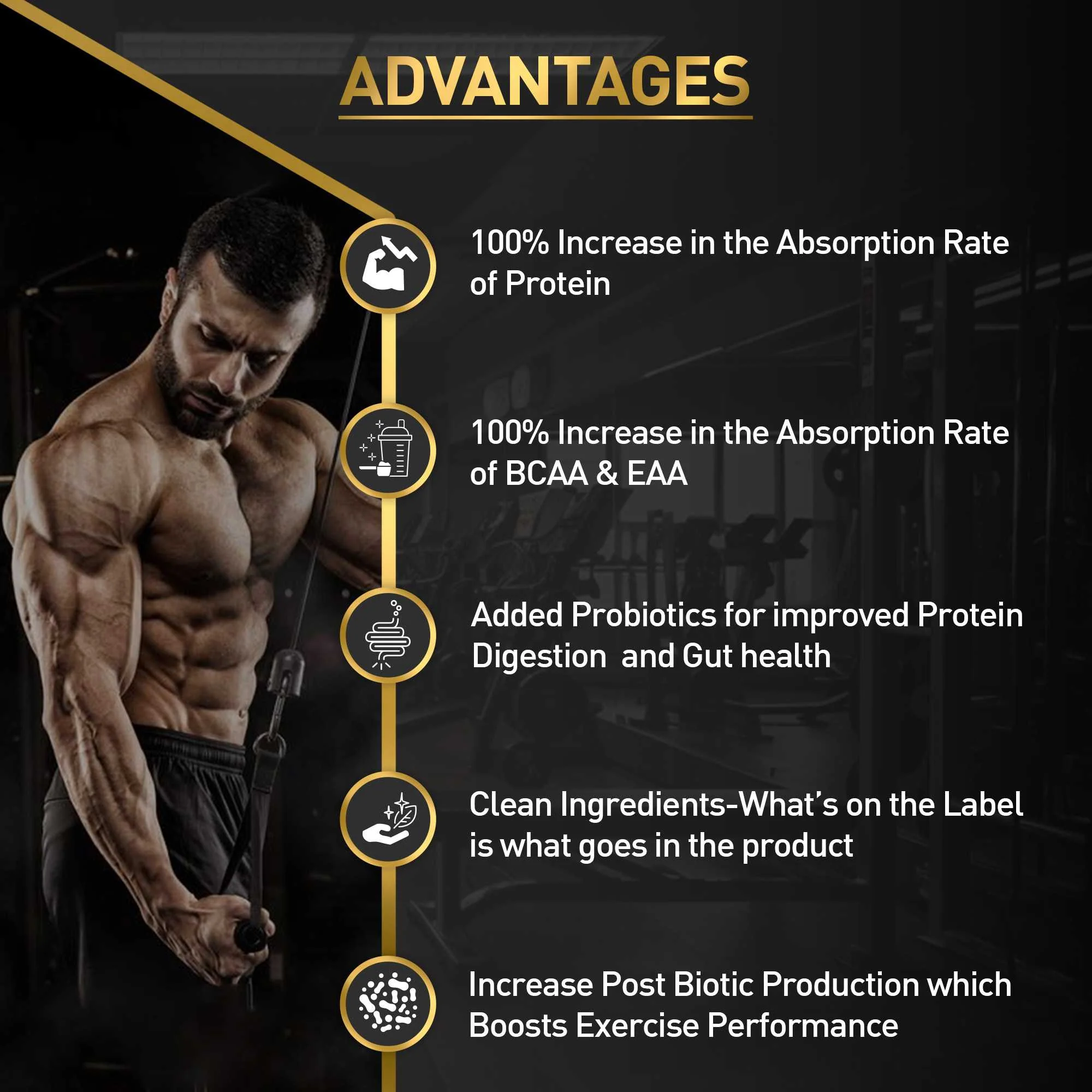 Nakpro Wheyzyme Absorption Whey Protein (Isolate & Concentrate) | 73g Protein | Added Probiotics | Trustified Certified - Image 25
