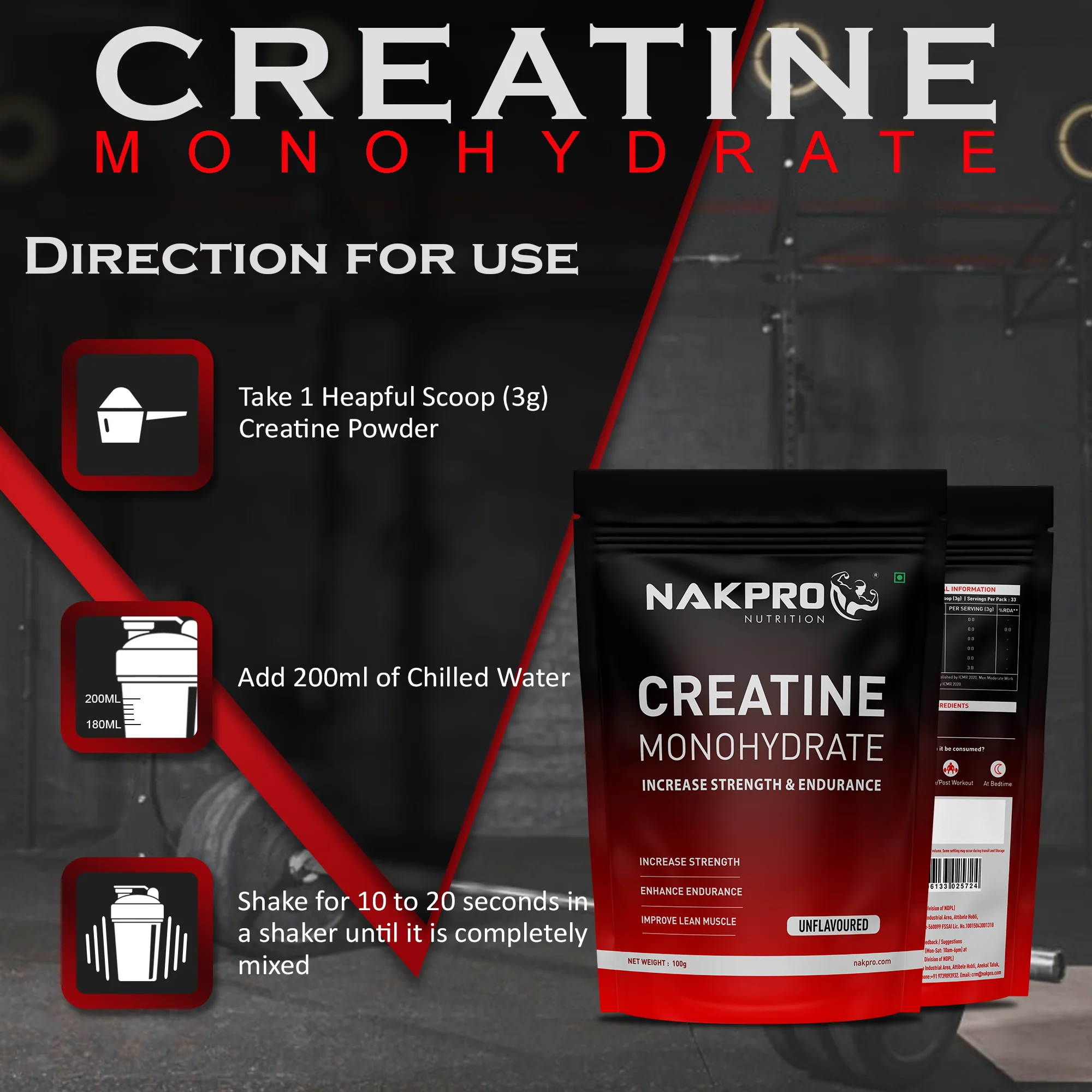 Nakpro Wheyzyme Absorption Whey Protein (Isolate & Concentrate) | 73g Protein | Added Probiotics | Trustified Certified - Image 3
